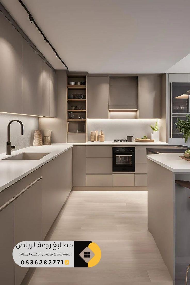 تفصيل دواليب مطابخ ألمنيوم بالرياض بتصاميم عصرية وعملية