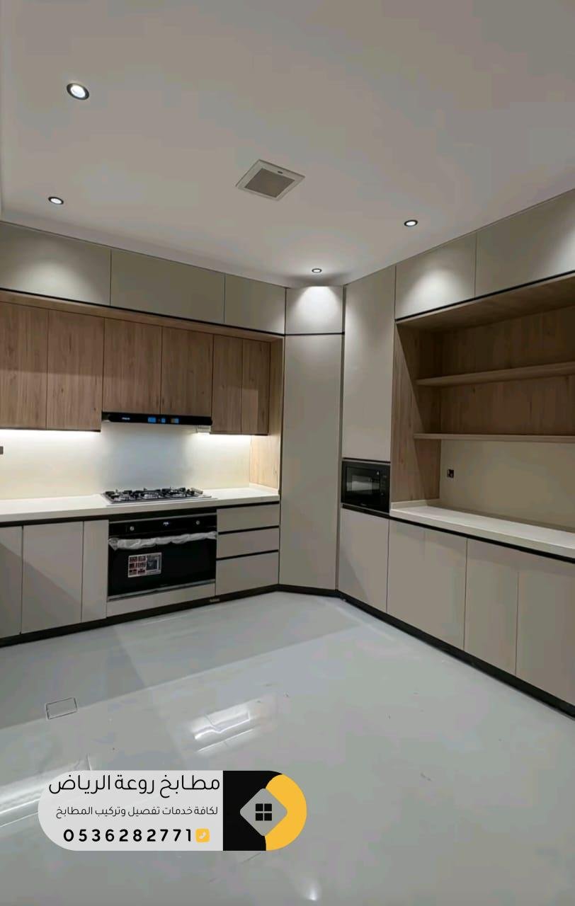 تفصيل مطابخ خشب حسب الطلب بجودة عالية ومضمونة في حي اشبيلية 